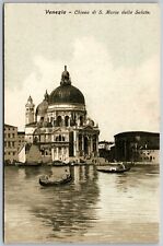 Vtg Venezia Chiesa Di S. Maria della Salute Church Venice Italy Postcard picture