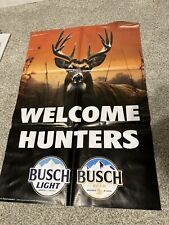 NEW Busch Busch Light Vertical Deer Hunters Banner Gun Rifle picture