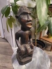 Vintage African Tribal Art Sculpture Mother & Child picture