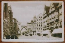 RPPC Munchen Munich Street View Vintage Old Real Photo Postcard Posted 1930s EUC picture
