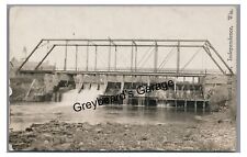 RPPC Millpond Bridge INDEPENDENCE WI 1910 Wisconsin Real Photo Postcard picture