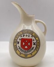 Vtg Carlton W&R Miniature Crested Pitcher Royal Burgh Of Annan Stoke on Trent picture