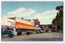 c1940 Main Street Looking South Classic Cars Plymouth New Hampshire NH Postcard picture
