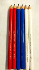 6 Time Magazine Bicentennial Red White Blue Oversize Promo Pencils News Weekly picture
