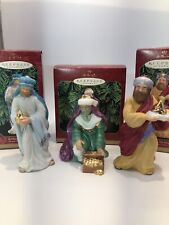 1999 Hallmark Blessed Nativity Magi Melchior Balthasar Caspar Porcelain 3 Kings picture