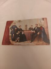 Antique Abraham Lincoln And Family Postcard picture