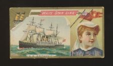 1887 N83 Duke's Cigarettes OCEAN & RIVER STEAMERS -White Star Line picture