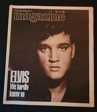 New York Sunday News Magazine, Dec 13, 1981, ELVIS PRESLEY WE HARDLY KNEW YA picture