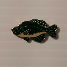 FISH FISHING ANGLERS LUNKERS #4 Vintage enamel metal hat tac pin lapel tack  picture