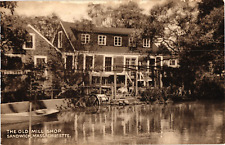 Old Mill Shop Sandwich MA Divided Unused Collotype Postcard c1910 picture