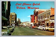 Last Chance Gulch Helena Montana Vintage Unposted Postcard picture
