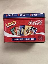 UNO Coca Cola Special Edition Card Game In a Deluxe Collector Tin Sababa Toys picture