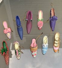 Vintage Mini Shoe Lot 10 Various Heels 1990s Ornaments Collectible Colorful Rare picture