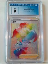 Pokemon Opal 197/185 Vivid Voltage Rainbow Rare Full Art Trainer CGC 9 MINTpsa🌈 picture