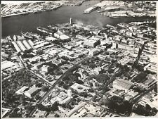 WoW 1948 Aerial Press Photo Downtown HONOLULU, HAWAII Iolani Palace, ... L@@K picture
