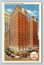 Houston TX-Texas, Texas State Hotel, Advertising, Antique Vintage Postcard picture