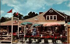 Ogunquit Maine view of Perkins Cove restaurant vintage pc UNPOSTED picture