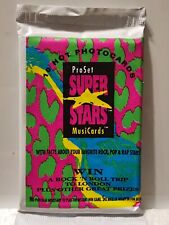 1991 Pro Set Superstars Musicards Sealed Trading Card Pack NEW picture