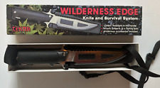 TEKNA Wilderness Edge Survival Knife T-6300 Silver-USA W/Original Box & contents picture
