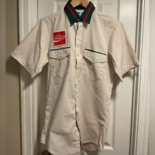 Vintage Coca-Cola Coke Uniform Shirt By Riverside Long Sleeve Neck 15 in USA  picture