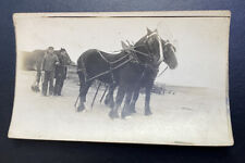 Postcard RPPC Farmers With Horse Team picture