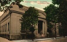 Vintage Postcard 1907 View of Washington County Free Library Hagerstown Maryland picture