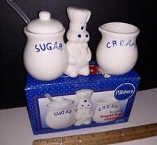 Pillsbury Doughboy Sugar & Creamer Ceramic - Benjamin & Medwin 2002 New picture