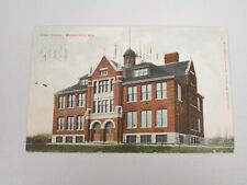 J1139 Postcard High School Marshfield WI Wisconsin 1909 picture