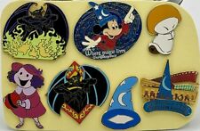 Disney Pin Lot ~ FANTASIA ~ 7pc Pins Set ~ Sorcerer Mickey Hat Chernabog Villain picture