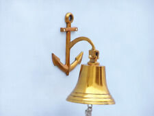 Brass Plated Hanging Anchor Bell 10
