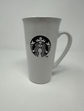 2013 Starbucks Embossed 16 Oz Tall Ceramic Coffee Mug - Black Logo picture