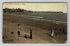 Swampscott MA-Massachusetts, The Beach, Antique, Vintage Postcard picture