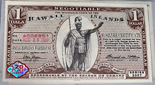 Rare 2007 Hawaii Islands  $1 Silver Certificate Honolulu Warehouse picture
