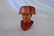 Incredibly Carved Meerschaum Napoleon Pipe Rich Amber Color Antique picture