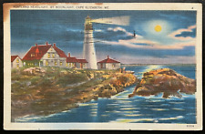 Vintage Postcard 1938 Portland Headlight, Cape Elizabeth, ME picture