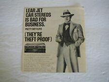 1974 Lear Jet Car Stereos Pretty Boy Floyd Man Cave VINTAGE PRINT AD RARE L026 picture