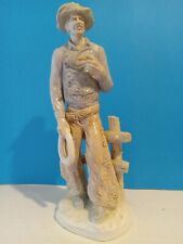  Cowboy With Cigar, Lladro Style, Porcelain Made In Japan.  Excellent Cond Rare picture