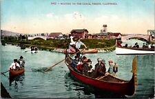 Postcard Boating on the Canal in Venice, California picture