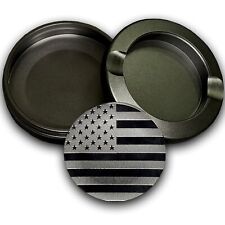 Snus Metal Zyn Can Holder for Zyn Pouch Tone on Tone American Flag Design picture