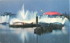 Postcard Miniature Sized New York World's Fair Fountain of Planets 3.5
