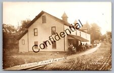 Real Photo Herbert's Milk Creamery Wagons & Milk Cans At Lebanon NY RP RPPC G211 picture