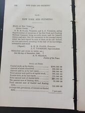1867 train report NEW YORK AND FLUSHING RAILROAD L.C. Voorhies superintendent  picture