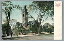 First Baptist Church Springfield Mass Early 1900 Undivided BackVintage Postcard picture