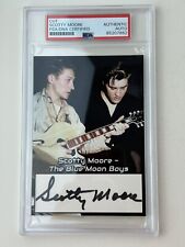 Scotty Moore Signed Auto Custom Cut Oversized Trading Card PSA DNA Elvis Presley picture