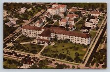 Albertype Hand-Colored Vintage PC Aerial Hotel Princess Issena Daytona Beach FL picture