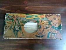Vintage 1940s Cowboy Pals Drinking Straws Box Only w/ Incorrect Vintage Straws picture