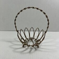 Vintage Solid Brass Open Basket  picture