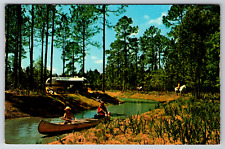 c1960s Fort Wilderness Canoe Walt Disney World Florida Vintage Postcard picture
