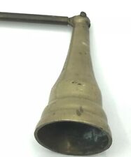 Vintage / Antique Heavy BRASS CANDLE SNUFFER Fun picture