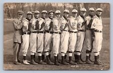 DS2/ Lowell Michigan RPPC Postcard c1910 Baseball Team Uniforms 58 picture
